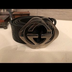 Authentic GUCCI men’s belt 90 Black